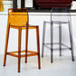 Scandinavian Armless Bar Stool Acrylic Low Back Counter Stool Clearhalo 'Bar Furniture' 'Bar Stools' 'bar_stools' 'furn' 'furn_bar_stools' 'Furniture' 'Kitchen & Dining Furniture' 1200x1200_88070216-16e6-48a7-8cbb-65c0d3d1972c