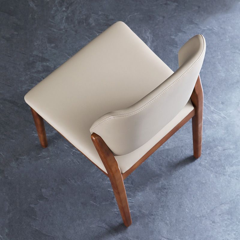 Sedie posteriori a stile contemporaneo sedie laterali senza braccia con gambe in legno per cucina