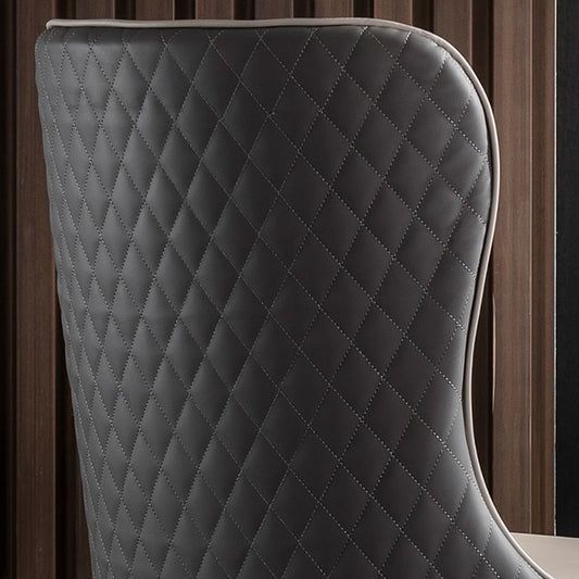 Glam Faux Leather Dining Chairs Wood Armless Dining Chair for Home Use Clearhalo 'Dining Chairs' 'Dining Tables & Seating' 'dining_chair' 'furn' 'furn_dining_chair' 'Furniture' 'furniture_dining_chair' 'Kitchen & Dining Furniture' 1200x1200_880a4569-80e6-42c3-950d-b5c9d256c364