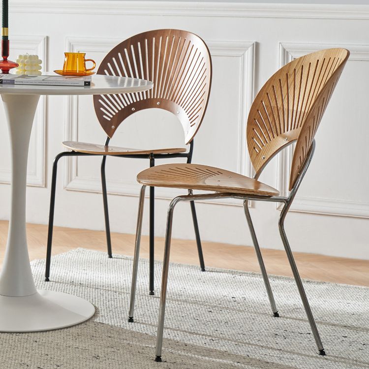 Contemporary Style Metal Chair Set Kitchen Dining Windsor Back Side Chairs Clearhalo ' kitchen&dining_furn' 'Dining Chairs' 'Dining Tables & Seating' 'dining_chair' 'furn' 'furn_dining_chair' 'Furniture' 'furniture_dining_chair' 'Kitchen & Dining Furniture' 'kitchen' 1200x1200_880d0a4d-8587-496e-8543-4ef62e1ea586