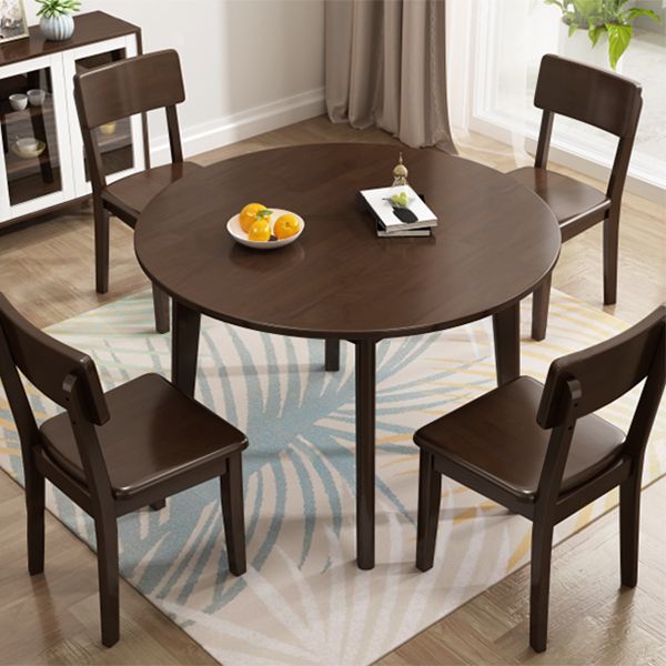 Round Rectangular Dining Table Solid Wood Dining Table in Wood Color for Home Clearhalo ' dining_table' 'Dining Tables & Seating' 'Dining Tables' 'furn' 'furn_dining_table' 'Furniture' 'furniture_dining_table' 'Kitchen & Dining Furniture' 'kitchen&dining_furn' 'kitchen' 'kitchen_dining_table' 1200x1200_880f0148-1279-4fc1-a4f3-27f87fbe022a