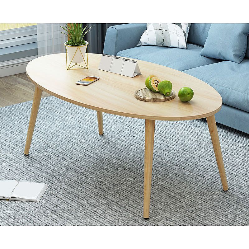 4 Legs Base Design Wood Color Solid Wood White/wood-based Panel Top Coffee Table Clearhalo 'Coffee & Accent Tables' 'Coffee Tables' 'coffee_tables' 'furn' 'furn_coffee_tables' 'Furniture' 'furniture_coffee_tables' 'Living Room Furniture' 1200x1200_88104268-f439-4613-a59f-42b9b1c126cd