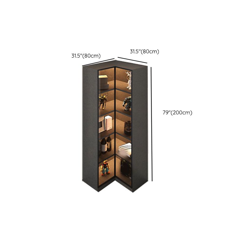Legno in vetro angolare senza accento contemporaneo angosciante