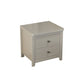 Nightand de rangement moderne de 2 titres de 2 pouces Himitation Les jambes en bois incluent la table de nuit