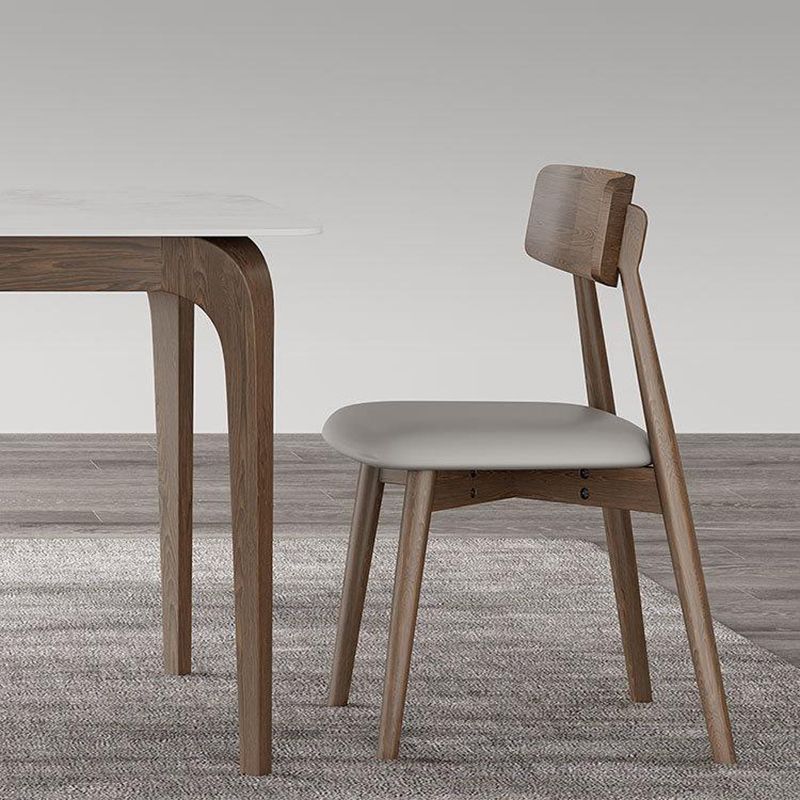 Pièces modernes 1/4/5/6/7 Pièces Ensemble de restauration Table à manger en pierre Rectangle pour cuisine