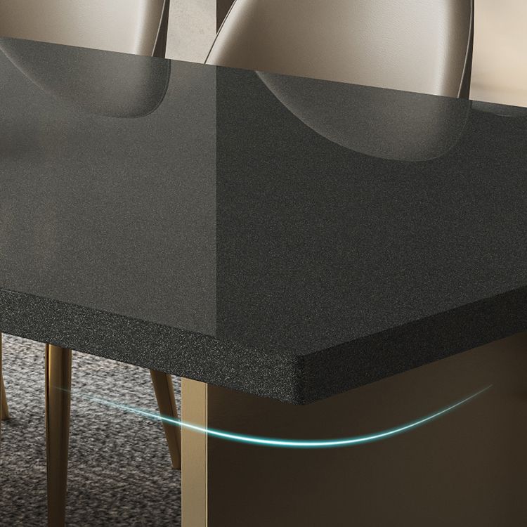 5/7ピース二重の台座長方形の形状ダイニング家具セット