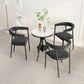 Upholstered Dining Arm Chair Cane Back Dining Chairs for Home Use