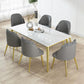 1/4/5/7 Pcs Metal Nordic Dining Set with Rectangle Table Dinette Set Clearhalo 'Dining Room Sets' 'Dining Tables & Seating' 'dining_room_set' 'Furniture' 'furniture_dining_room_set' 'Kitchen & Dining Furniture' 'kitchen&dining_furn' 'kitchen' 1200x1200_8819cf23-230b-4143-9444-6fce48c85f9a
