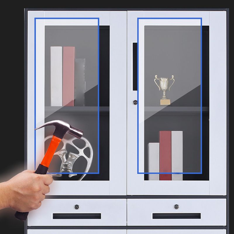 Modern File Cabinet Storage Shelves Color Block File Cabinet for Home or Office