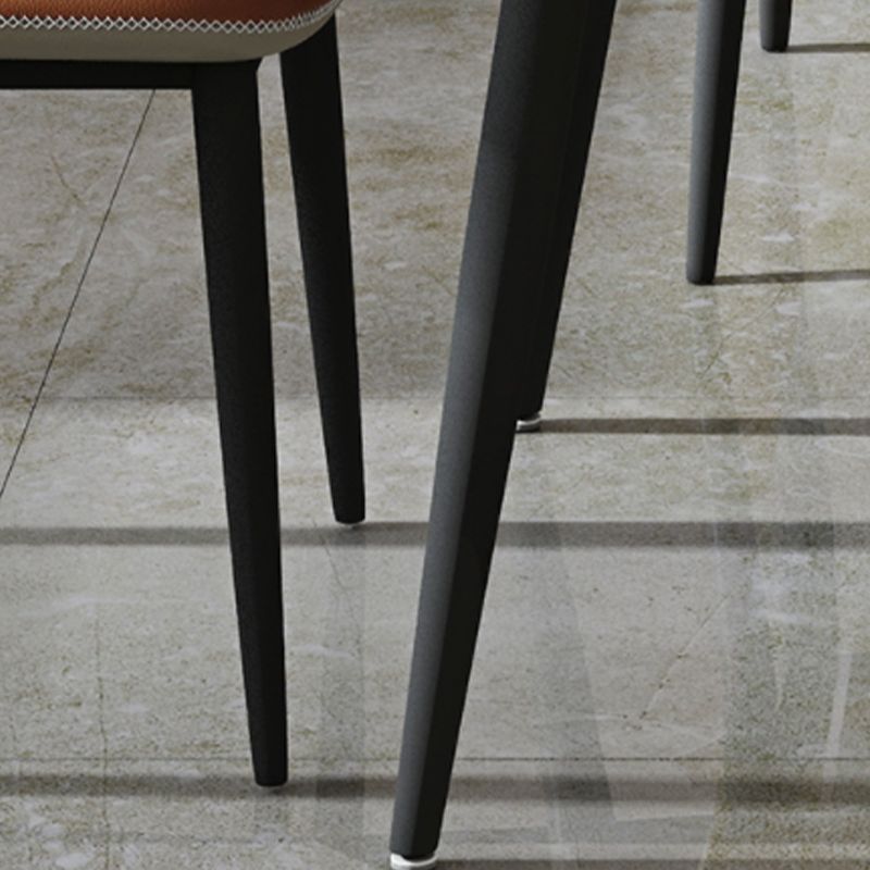 White Stone Dining Site Table Modern Round 4 Legs Dining Table Clearhalo 'Dining Tables & Seating' 'Dining Tables' 'dining_table' 'furn' 'furn_dining_table' 'Furniture' 'Kitchen & Dining Furniture' 1200x1200_881bd5ec-deb4-4edd-8b2b-5a4ac3f2eccf