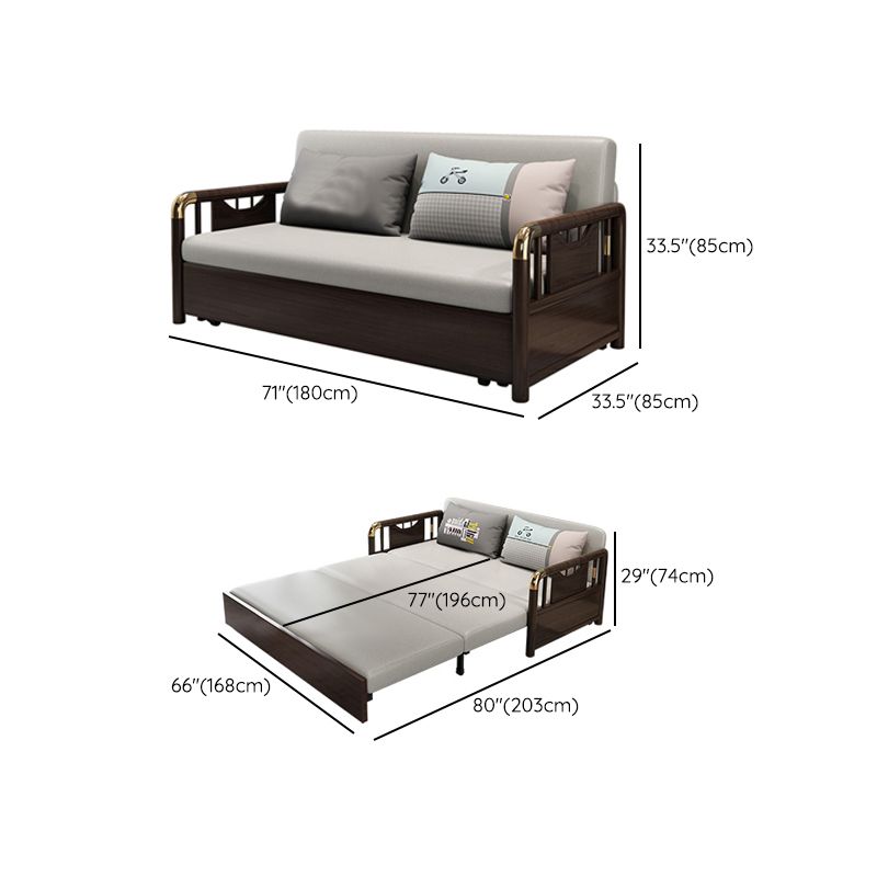 Métal contemporain Futon Sleeper Sofa Back Futon and Mattret