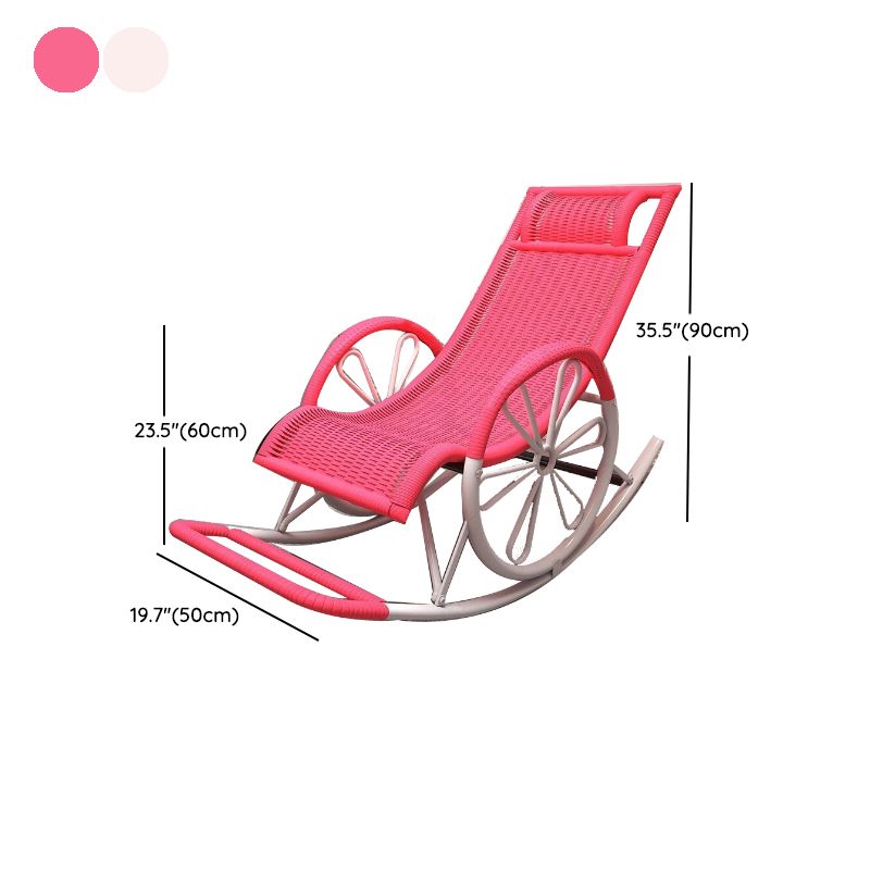 Living Room Single Lazy Chair Iron Base Leisure Rocking Chair Clearhalo 'Chairs & Seating' 'furn' 'furn_rocking_chairs' 'Furniture' 'Living Room Furniture' 'Rocking Chairs' 'rocking_chairs' 1200x1200_881d8201-5d9a-4e81-9c05-2867b1603d53