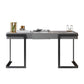 Stone Rectangle Writing Desk Modern Style Computer Desk in Gray