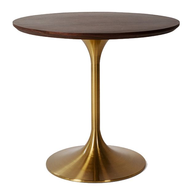 Metal Contemporary Round Dining Table Solid Wood Table for Dining Room Clearhalo ' dining_table' 'Dining Tables & Seating' 'Dining Tables' 'furn' 'furn_dining_table' 'Furniture' 'furniture_dining_table' 'Kitchen & Dining Furniture' 'kitchen&dining_furn' 'kitchen' 'kitchen_dining_table' 1200x1200_881fa6cb-e383-4cb4-af67-1fbfe1137f67