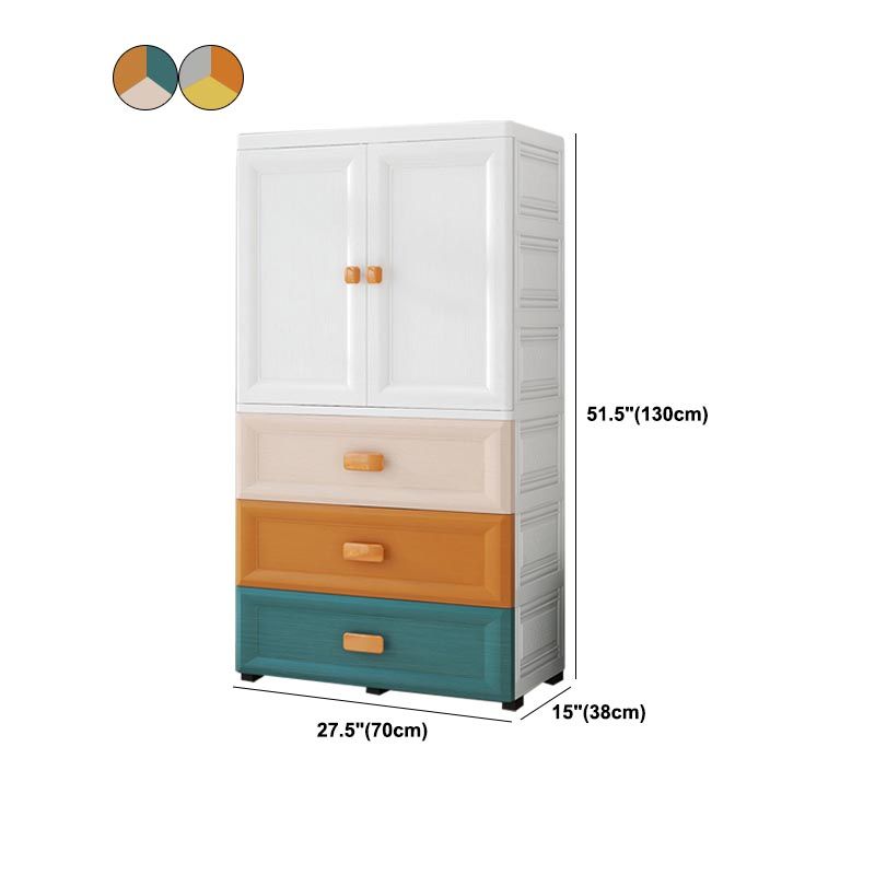 Contemporary Bathroom Wardrobe Plastic Wardrobe Closet with Legs Clearhalo 'Armoires & Wardrobes' 'armoires_wardrobes' 'Bedroom Furniture' 'furn' 'furn_armoires_wardrobes' 'Furniture' 1200x1200_8820477c-9693-472e-9357-29b1b9a80e22