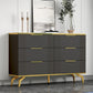 Commode de rangement en pierre de coffre de rangement contemporain de 11,7 pouces de largeur
