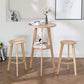 Contemporary Round Bar Dining Table Wood Bar Height Table with Shelves Clearhalo 'Bar Furniture' 'Bar Tables' 'bar_tables' 'furn' 'furn_bar_tables' 'Furniture' 'furniture_bar_tables' 'Kitchen & Dining Furniture' 1200x1200_88228a32-86f4-4e57-bb52-8c4e9ce4d0de