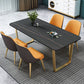Metal Traditional Luxury Rectangle Table Sintered Stone Table with Sled Clearhalo ' dining_table' 'Dining Tables & Seating' 'Dining Tables' 'furn' 'furn_dining_table' 'Furniture' 'furniture_dining_table' 'Kitchen & Dining Furniture' 'kitchen&dining_furn' 'kitchen' 'kitchen_dining_table' 1200x1200_88242518-7f5d-481a-9546-7bb89556d7c8