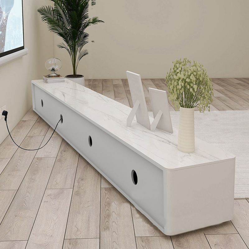 Console TV contemporanea TV White TV con cassetti per soggiorno
