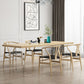Modern Wood Table in Brown for Restaurant Rectangle Table with Acrylic Base Clearhalo 'Dining Tables & Seating' 'Dining Tables' 'dining_table' 'furn' 'furn_dining_table' 'Furniture' 'furniture_dining_table' 'Kitchen & Dining Furniture' 1200x1200_88258a69-f89e-4e39-bfb6-f578da85273d