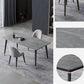 Contemporary Sintered Stone Top Dining Room Set with Rectangle Shape Dining Set for Kitchen Clearhalo 'Dining Room Sets' 'Dining Tables & Seating' 'dining_room_set' 'furn' 'furn_dining_room_set' 'Furniture' 'furniture_dining_room_set' 'Kitchen & Dining Furniture' 'kitchen&dining_furn' 'kitchen' 1200x1200_8826e0d8-3429-433a-a0ce-d2f0f2119c73