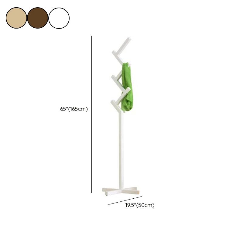 Eigentijdse hal staan ​​houten vrij staande zaalstandaard met haak