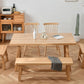 Modern 1/6 Pieces Dining Set Rectangle Pine Wood Dining Table for Dining Room kItchen