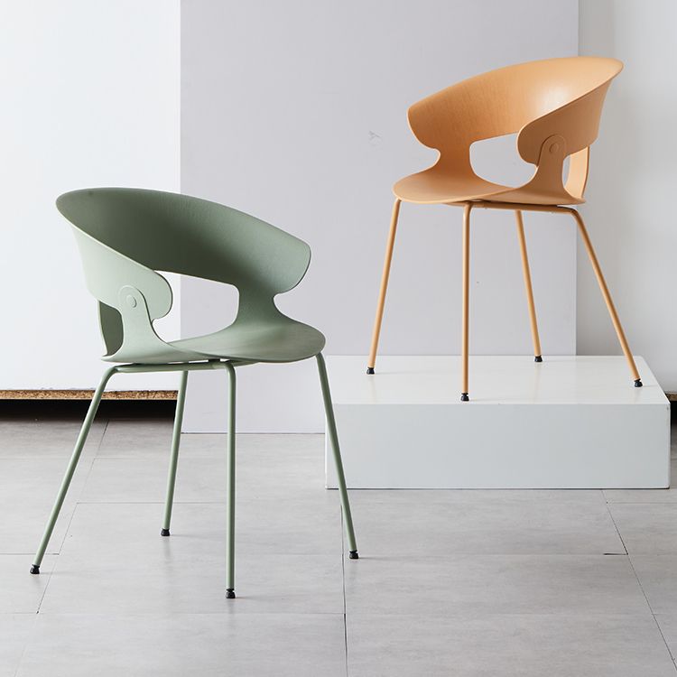 Industrial Metal Dining Room Armchair Plastic Dining Room Chairs for Restaurant Use Clearhalo ' kitchen&dining_furn' 'Dining Chairs' 'Dining Tables & Seating' 'dining_chair' 'furn' 'furn_dining_chair' 'Furniture' 'furniture_dining_chair' 'Kitchen & Dining Furniture' 'kitchen' 1200x1200_88292500-b8c0-4432-b808-c9ddb53d5ede