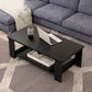 Modern Style Rectangular Artificial Material 4 Legs Base Design Coffee Table