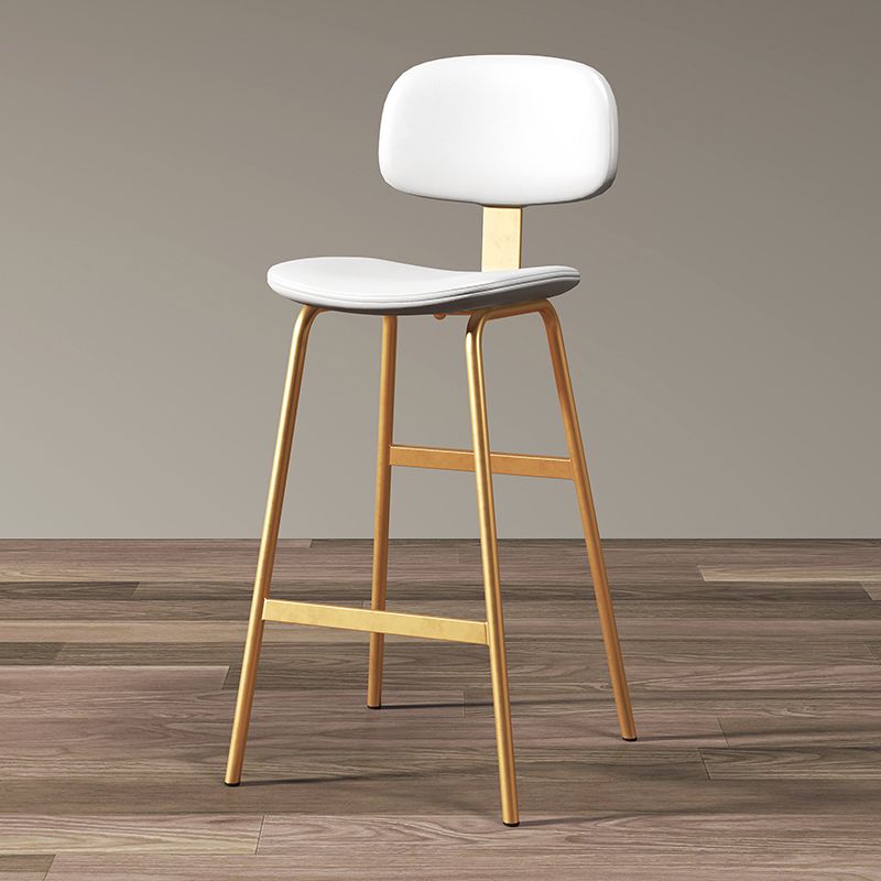 Modern Style Bar-stool Metal Legs Bucket Leather Seat Barstool for Restaurant Kitchen Clearhalo 'Bar Furniture' 'Bar Stools' 'bar_stools' 'furn' 'furn_bar_stools' 'furniture_bar_stools' 'Kitchen & Dining Furniture' 'kitchen&dining_furn' 'kitchen' 'kitchen_furn' Furniture' 1200x1200_882d1e23-c754-4063-841d-9f561a0423e6