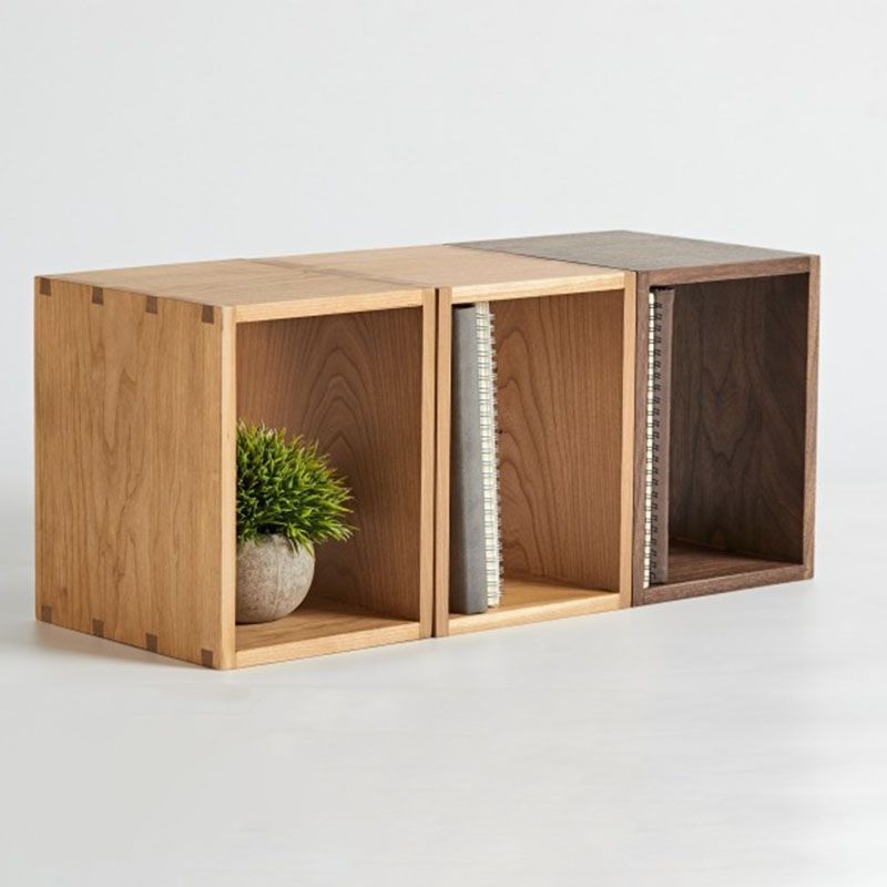 Open terug boekenplank moderne stijl solide houten boekenkast voor kantoor