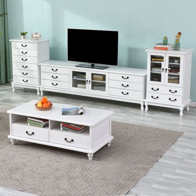 Traditional TV Stand Console Wooden TV Media Console for Living Room Clearhalo 'furn' 'furn_tv_stands_entertainment_centers' 'Furniture' 'Living Room Furniture' 'TV Stands & Entertainment Centers' 'TV Stands & Media Storage Furniture' 'tv_stands_entertainment_centers' 1200x1200_8831ba12-7d75-4944-a734-2915776f1e49