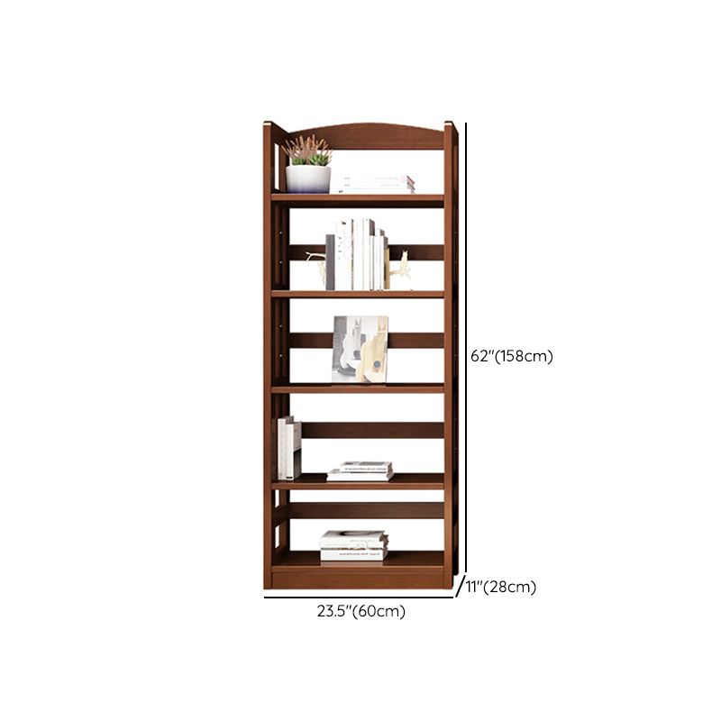 Contemporary Standard Bookshelf Wooden Open Back Bookcase with Shelves Clearhalo 'Bookcases' 'furn' 'furn_bookcases' 'Furniture' 'Office Furniture' 1200x1200_8833ea06-e25c-4127-a4d7-0bc4d9d628cf