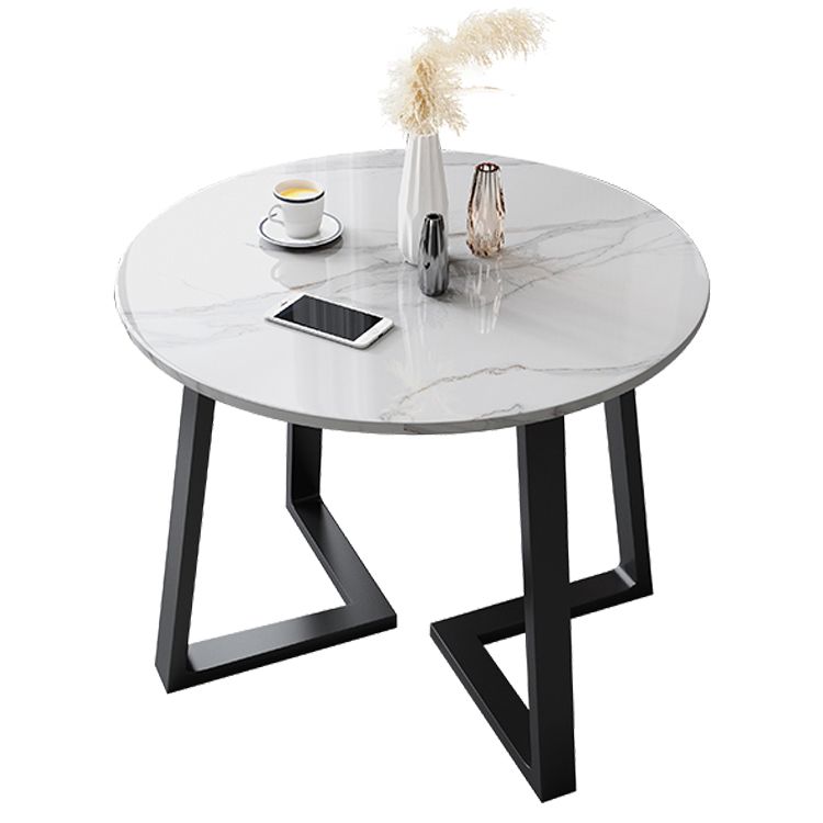 Glam Round 31 inch Dining Table Standard Sintered Stone Dining Table with for Kitchen Clearhalo ' dining_table' 'Dining Tables & Seating' 'Dining Tables' 'furn' 'furn_dining_table' 'Furniture' 'furniture_dining_table' 'Kitchen & Dining Furniture' 'kitchen&dining_furn' 'kitchen' 'kitchen_dining_table' 1200x1200_8834eac7-a433-4844-970c-dd5f94b511c5