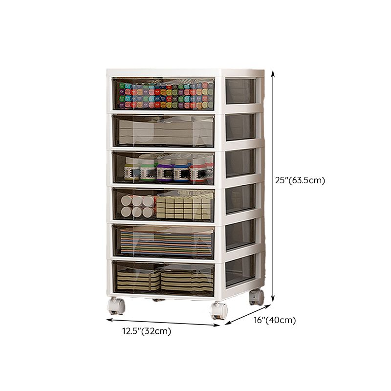 Transparent Filing Cabinet Modern Plastic Drawers File Cabinet