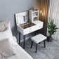 Modern Mirrored Glass Vanity Desk 3 Drawer Vanity Dressing Table Clearhalo 'Bedroom Furniture' 'furn' 'furn_makeup_vanities' 'Furniture' 'Makeup Vanities' 'makeup_vanities' 1200x1200_883ca262-1a7e-4eb4-abed-6dab85f97fbc