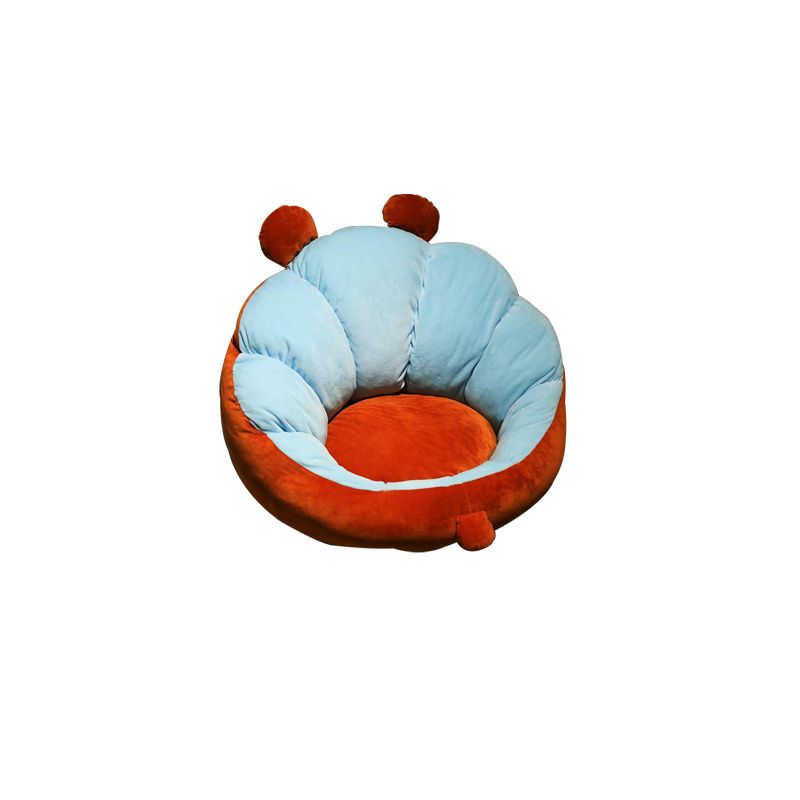 Modern Pouf Ottoman Cotton Upholstered Contrasting Colors Irregular Ottoman Clearhalo 'furn' 'furn_ottomans_poufs' 'Furniture' 'Living Room Furniture' 'Ottomans & Poufs' 'ottomans_poufs' 1200x1200_883d10a0-ad5e-4aff-b1eb-8ead0ff136cb