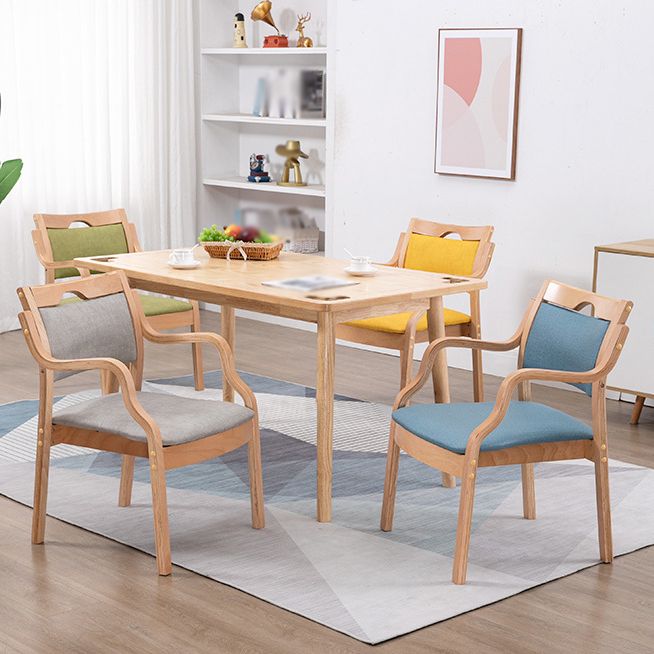Contemporary Style Solid Wood Chairs Kitchen Open Back Dining Arm Chair Set Clearhalo ' kitchen&dining_furn' 'Dining Chairs' 'Dining Tables & Seating' 'dining_chair' 'furn' 'furn_dining_chair' 'Furniture' 'furniture_dining_chair' 'Kitchen & Dining Furniture' 'kitchen' 1200x1200_883d5440-e91a-4ec8-8ac9-ae4a05f8158f