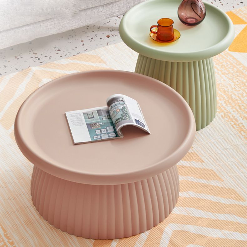 Round Pedestal Coffee Table Scandinavian Macaron Coffee Cocktail Table Clearhalo 'Coffee & Accent Tables' 'Coffee Tables' 'coffee_tables' 'furn' 'furn_coffee_tables' 'Furniture' 'furniture_coffee_tables' 'Living Room Furniture' 1200x1200_883dc9f3-bf07-4e04-9e75-f34bc5bb0886