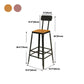 Industrial Circular Solid Wood Bar Table Set 1/2/3/5 Pieces Counter Table with High Stools Clearhalo 'Bar Furniture' 'furn' 'furn_home_bar_bar_sets' 'Furniture' 'Home Bars & Bar Sets' 'home_bar_bar_sets' 'Kitchen & Dining Furniture' 1200x1200_883eaeed-010b-4643-aad1-b3b07a3e591a