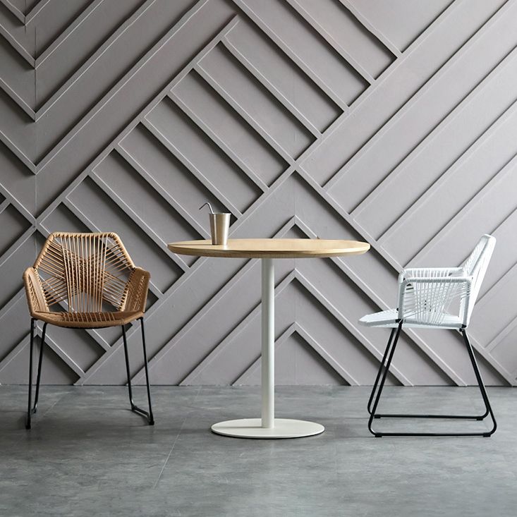 Industrial Design Open Back Dining Side Chairs Rattan Patio Dining Side Chair Clearhalo ' kitchen&dining_furn' 'Dining Chairs' 'Dining Tables & Seating' 'dining_chair' 'furn' 'furn_dining_chair' 'Furniture' 'furniture_dining_chair' 'Kitchen & Dining Furniture' 'kitchen' 1200x1200_8840a29e-96cf-4a5f-a614-353cef9abf83