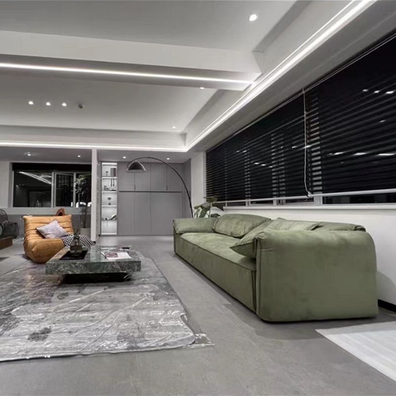 Pillow Top Arm Sofa Modern Simple Faux Leather Sofa - 45.28"d Clearhalo 'furn' 'furn_sofas' 'Furniture' 'Living Room Furniture' 'Sofa' 'sofas' 1200x1200_8841babb-260e-48e7-9288-1ab3062f2e80