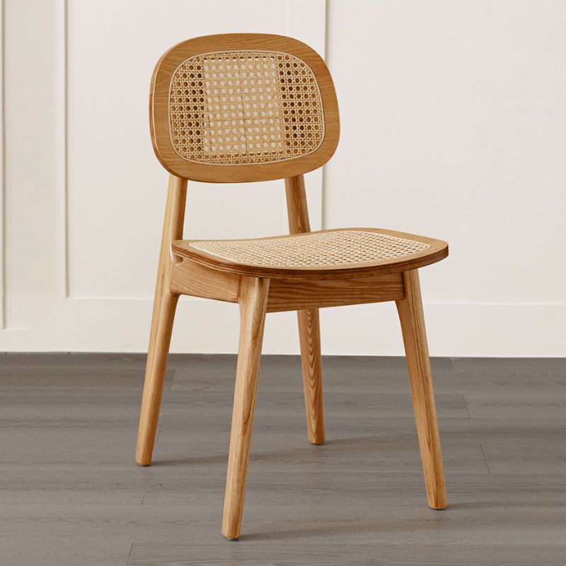 Solid Wood Dining Room Chairs Industrial Style Open Back Side Chair