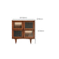 Mid-Century Design Natural Cabinet with 4 Doors in Pine Wood Clearhalo 'Cabinets & Chests' 'cabinets_chests' 'furn' 'furn_cabinets_chests' 'Furniture' 'Living Room Furniture' 1200x1200_8842f7c1-e2a5-4a7c-b9fa-c7a2a977cf30