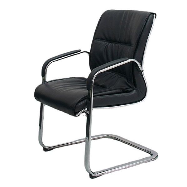 Modern Leather and Metal Desk Chair with Mid Back Home Office Chair Clearhalo 'furn' 'furn_office_chair' 'Furniture' 'Office Chairs' 'Office Furniture' 'office_chair' 1200x1200_88437e6f-8daa-4f70-91eb-4025207e207c