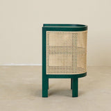 Pièce de nuit en bois massif en chêne étagères d'armoire de couches de rangement ouverte 24,4 "H