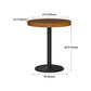 Industrial Style Black Iron Bar Table Wood Brown Top Bistro Table with Pedestal Clearhalo 'Bar Furniture' 'Bar Tables' 'bar_tables' 'furn' 'furn_bar_tables' 'Furniture' 'furniture_bar_tables' 'Kitchen & Dining Furniture' 1200x1200_8846589d-aaf2-451e-a38c-76310987f401