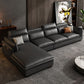 Contemporary Pillow Top Arm Sofa & Chaise Sewn Pillow Back Sofa