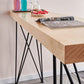 Mesa moderna con altura de barra, mesa de pub tipo bistró con tapa de madera maciza y cuatro patas