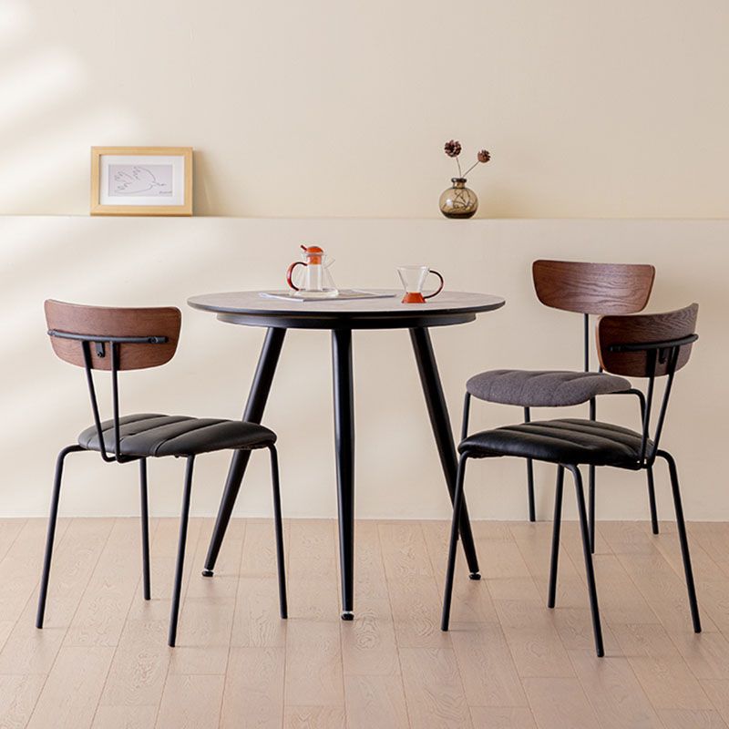 Industrial Dining Chair Kitchen Armless Chairs with Metal Legs Clearhalo 'Dining Chairs' 'Dining Tables & Seating' 'dining_chair' 'furn' 'furn_dining_chair' 'Furniture' 'furniture_dining_chair' 'Kitchen & Dining Furniture' 1200x1200_884adc0d-d514-4afa-a46e-c7696afba83a